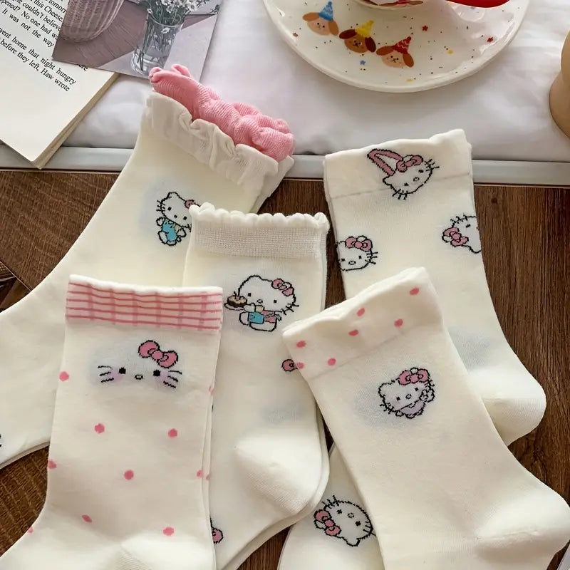 Sevimli Hello Kitty Çorap (1 Çift)