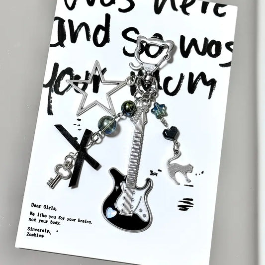 Y2K Kedi Gitarist Anahtarlık