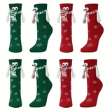 Christmas Temalı El Ele Çoraplar