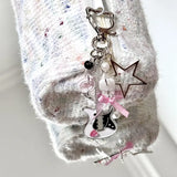 Y2K Kedi Gitarist Ribbon Anahtarlık