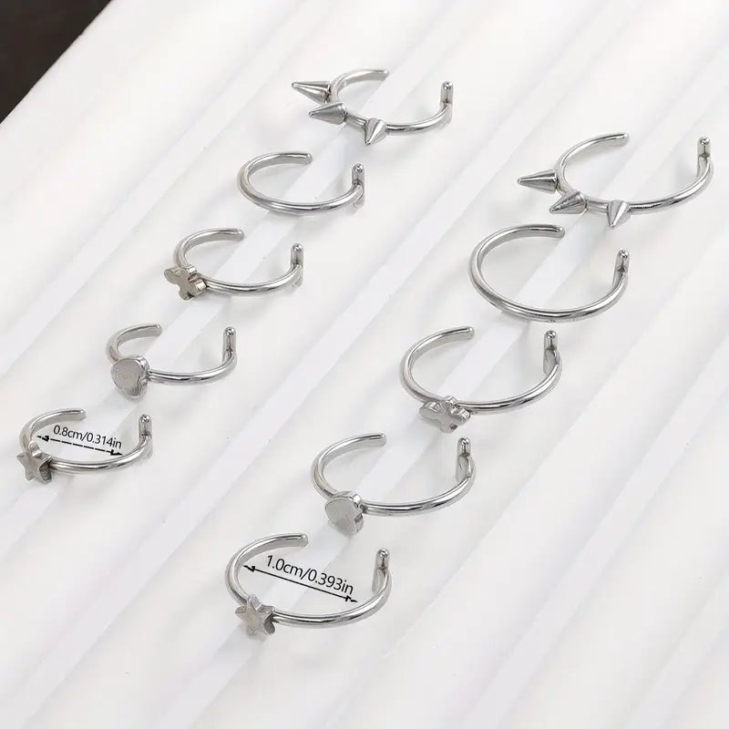 Y2K Dudak Sahte Piercing