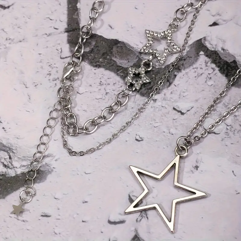 Y2K Retro Star Detaylı Kolye