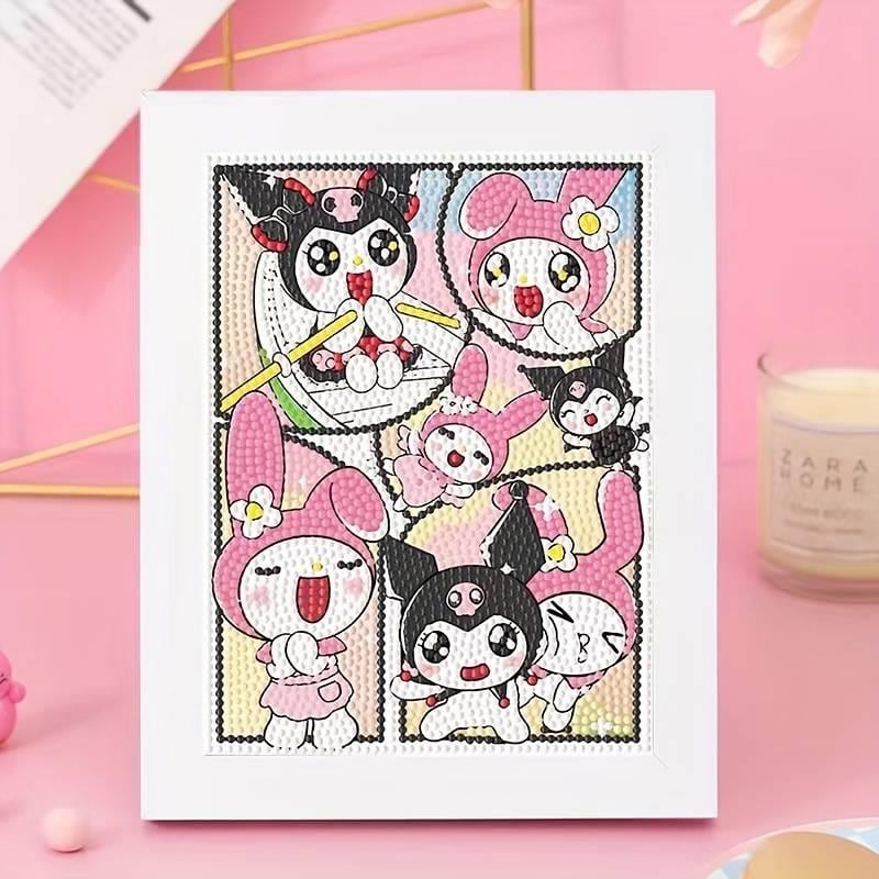 Elmas Boyama Seti Sanrio Kuromi  & Melody 5D Kendin Yap Elmas Puzzle