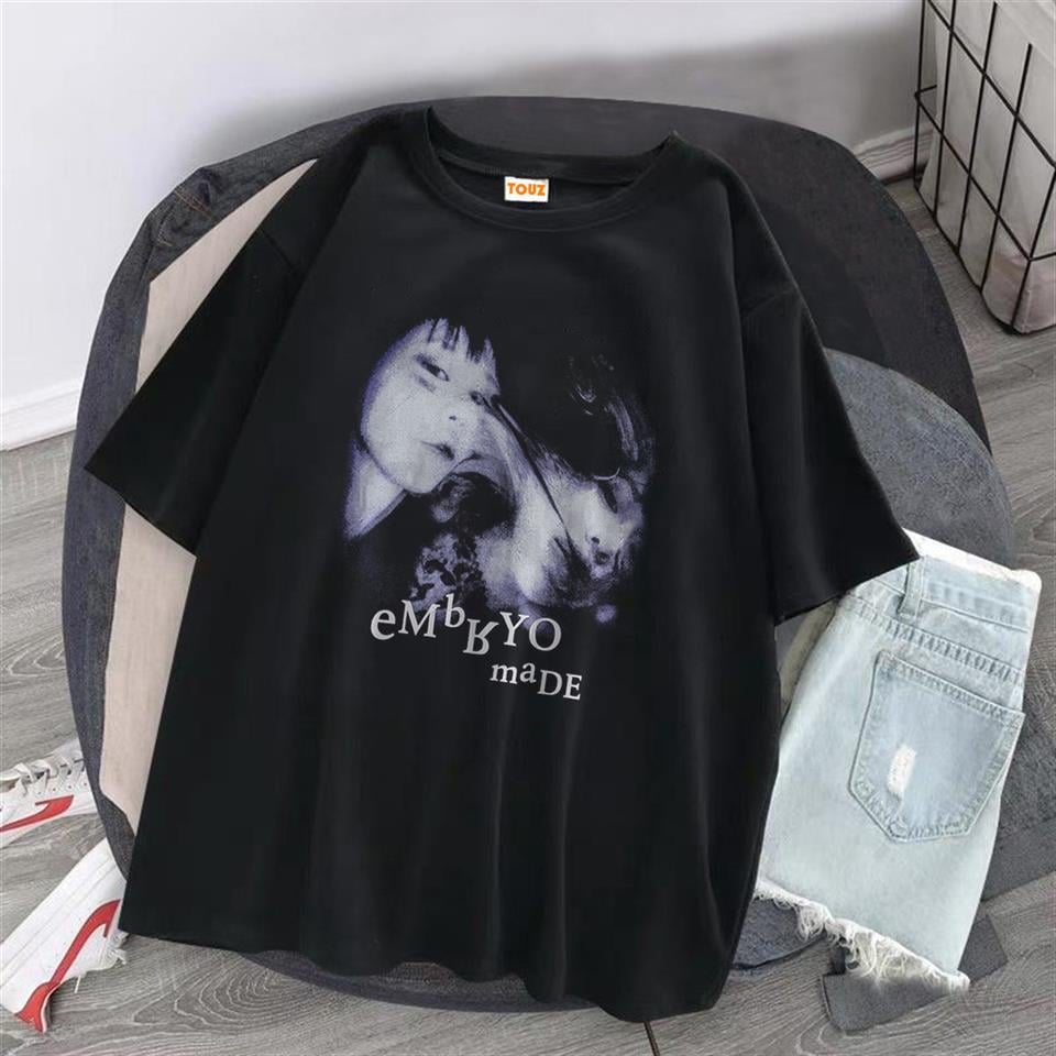 Embryo Made Siyah Unisex Oversize T-shirt