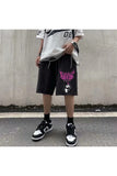 Ery Anime Harajuku Kuromi Sanrio Penye Unisex Şort