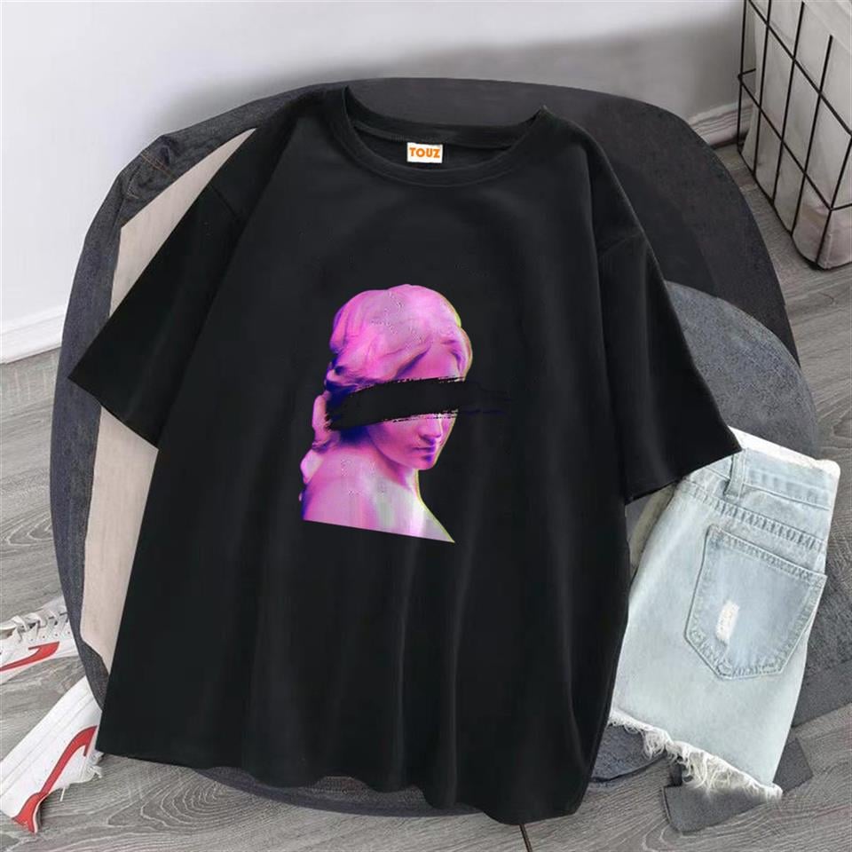 Eyeless Art Siyah Unisex Oversize T-shirt