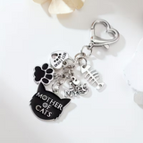 Mother Of Cat Charm Anahtarlık