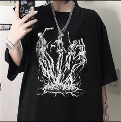 Glow Of The Lake Eternal Dance Of Death Unisex Siyah Oversize T-Shirt