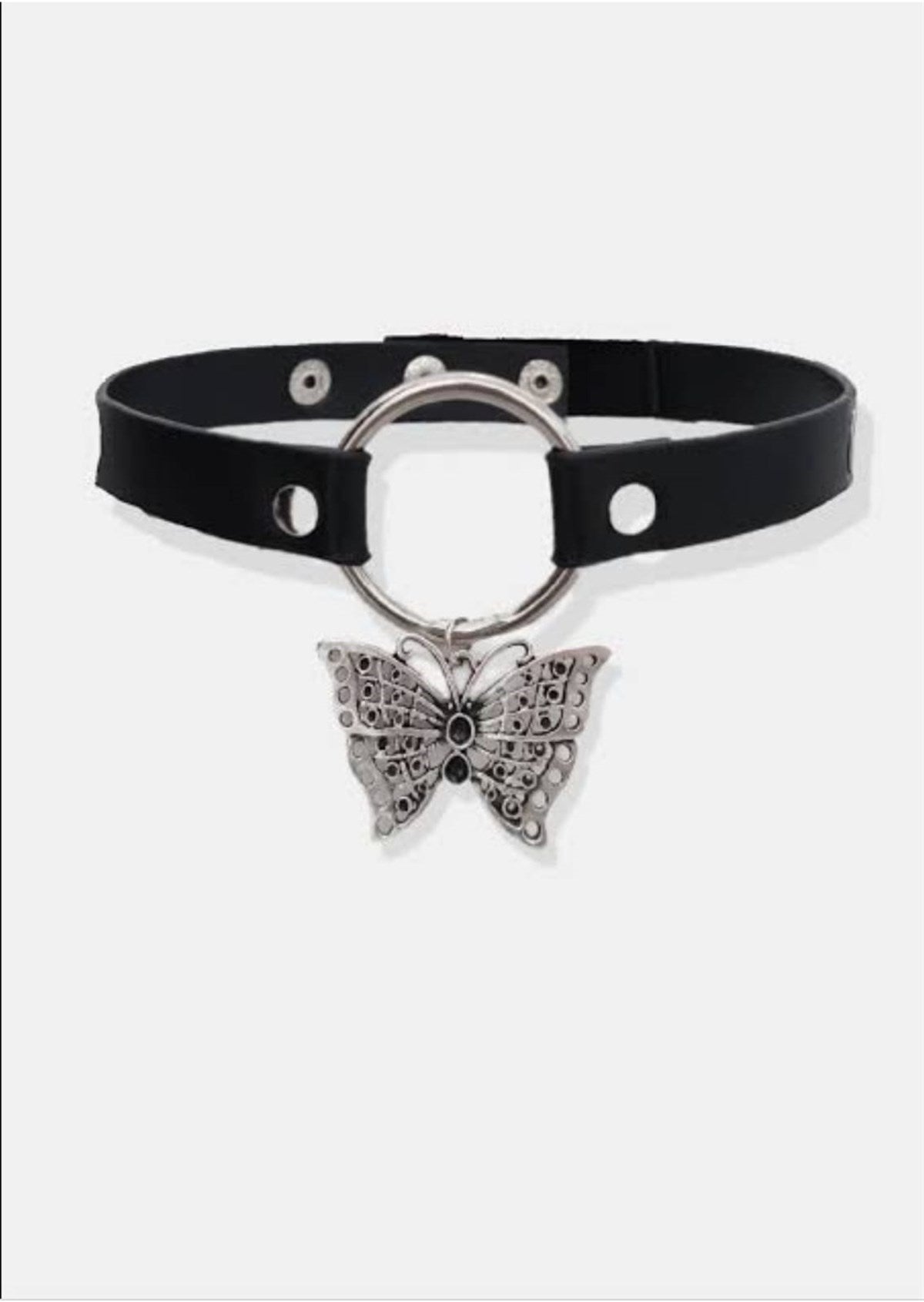 Gothic Butterfly Choker Kolye