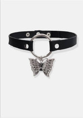 Gothic Butterfly Choker Kolye