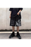 Gothic Harajuku Style Skull And Butterfly Unisex Şort