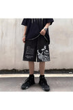 Gothic Harajuku Style Skull And Butterfly Unisex Şort