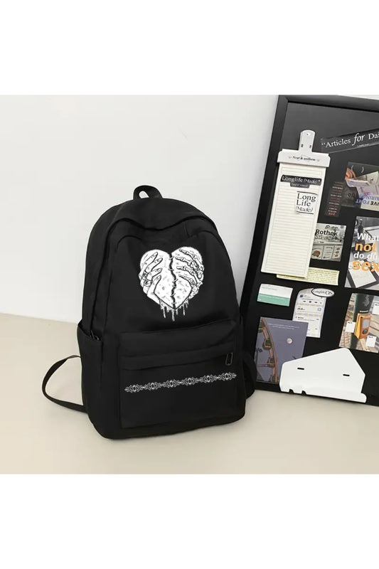 Gothic Heart Baskılı Okul, Dershane, Kurs Sırt Çantası