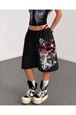 Gothic Love Unisex Baggy Cepsiz Oversize Bermuda Şort
