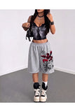 Gothic Love Unisex Baggy Cepsiz Oversize Bermuda Şort