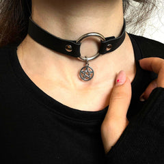 Gothic Pentegram Choker