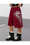 Gothic Skeleton Unisex Baggy Cepsiz Oversize Bermuda Şort