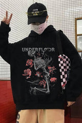 Gothic Underfloor Kapüşonlu Hoodie