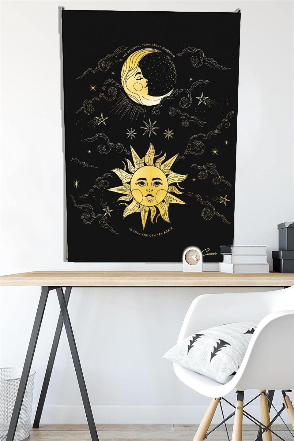 Gotik Sun And Moon Duvar Halısı