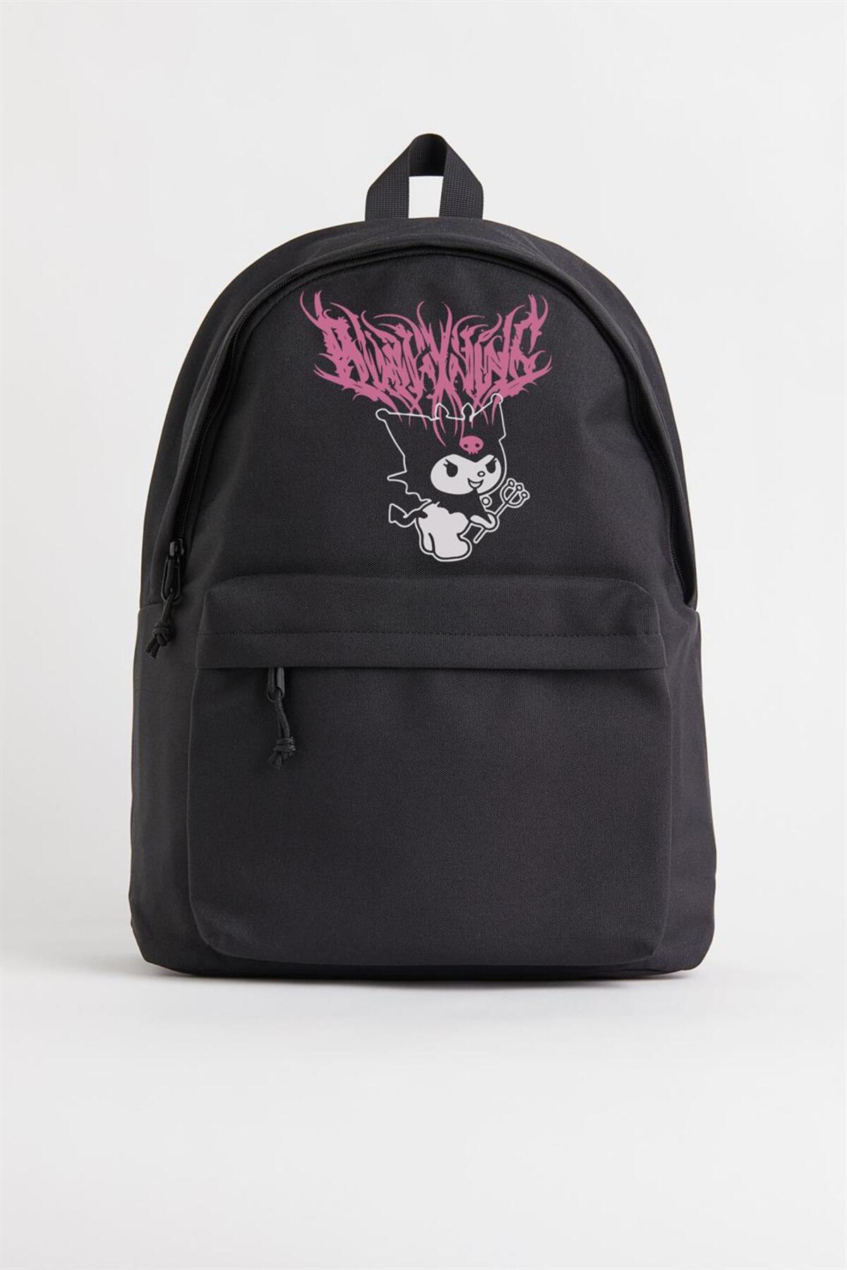 gzm Kuromi Pink Baskılı Unisex Sırt Çantası