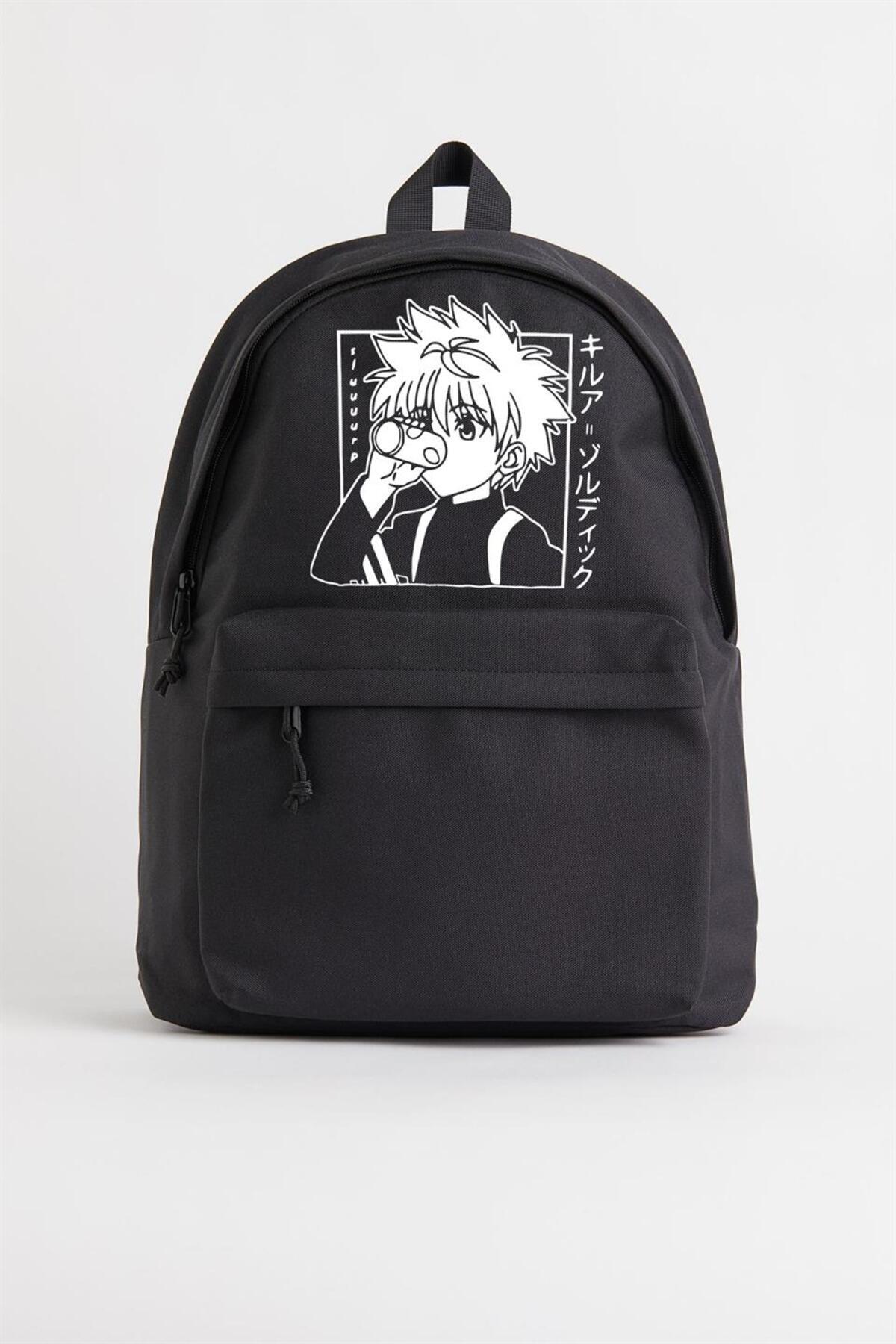 Harajuku Hunter X Hunter Killua Baskılı Unisex Sırt Çantası
