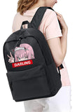 Harajuku Zero Two Darling Baskılı Unisex Sırt Çantası