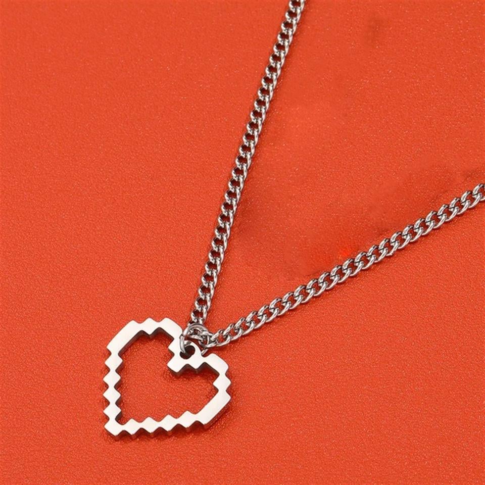 Heart Pixel Tasarım Unisex Kolye