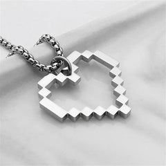 Heart Pixel Tasarım Unisex Kolye