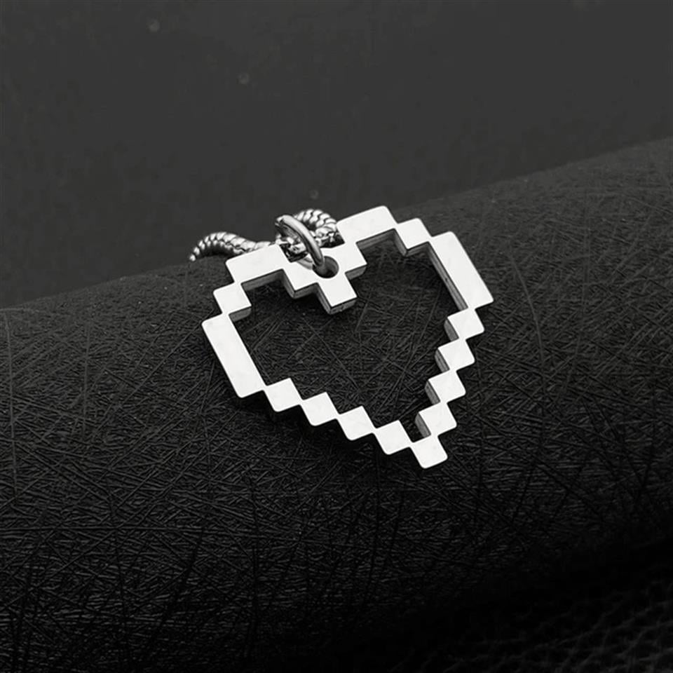 Heart Pixel Tasarım Unisex Kolye