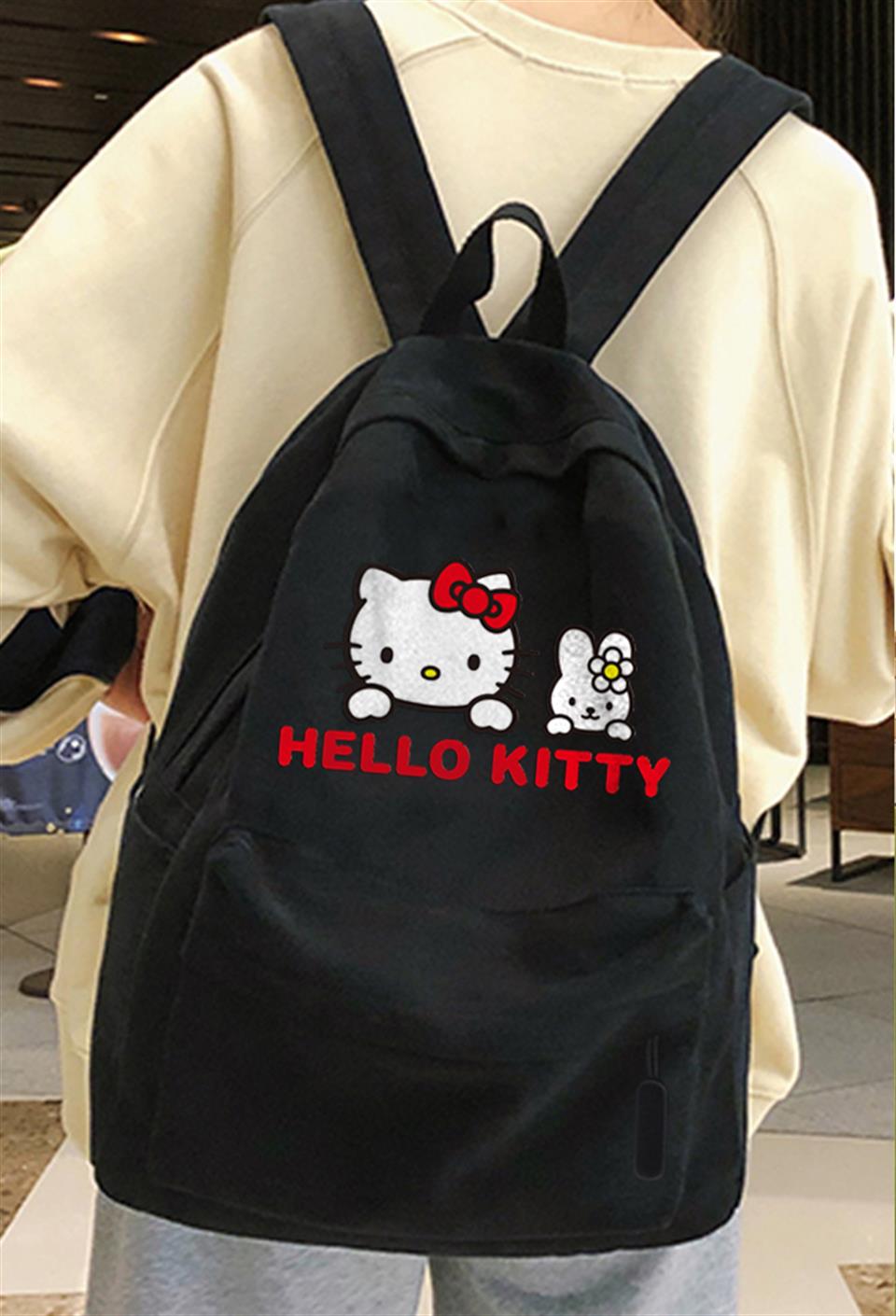 Hello Kitty Baskılı Unisex Sırt Çantası