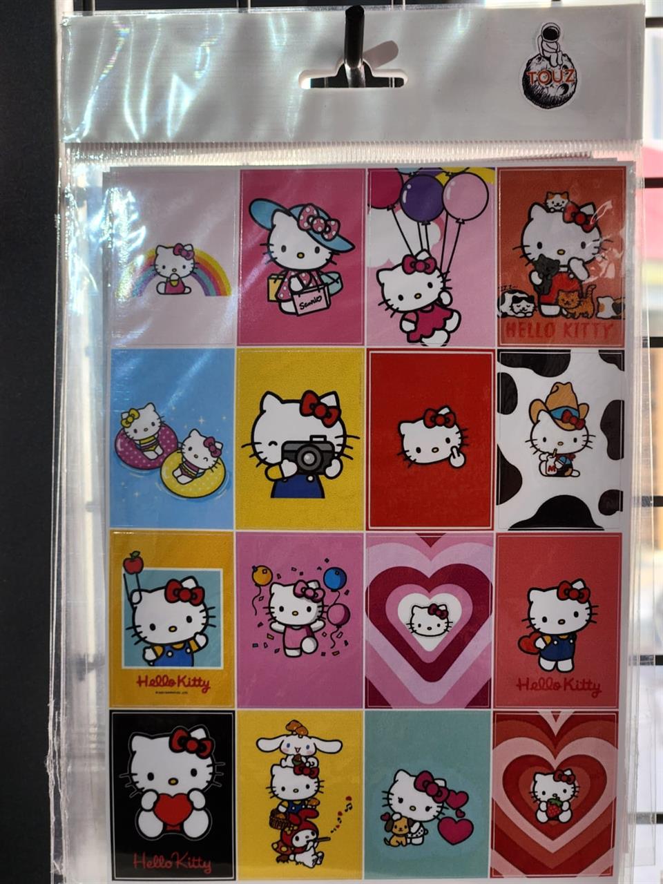 Hello Kitty Baskılı Yapışkanlı Etiket