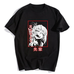 Himiko Toga Siyah Unisex Oversize T-shirt