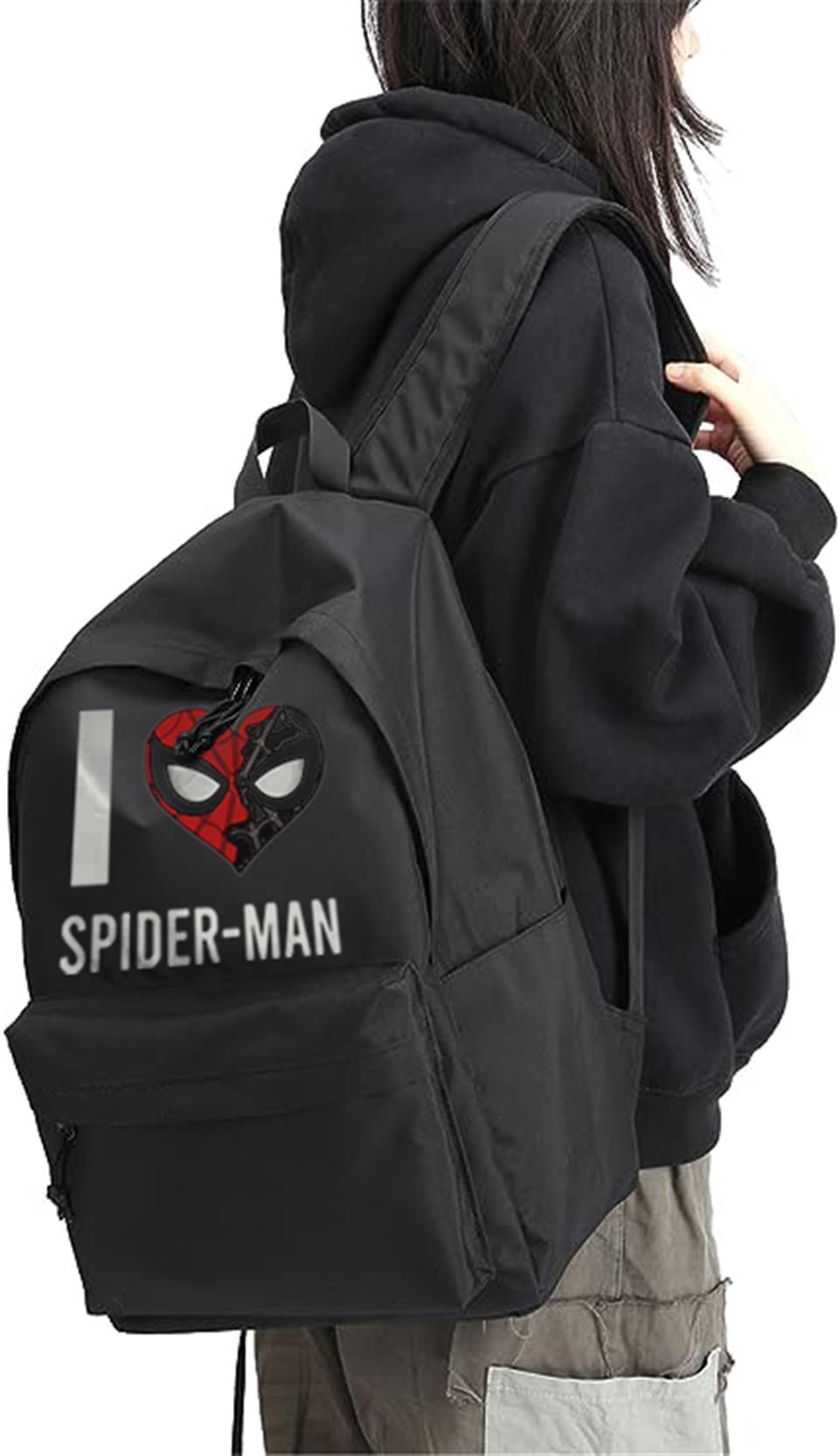 I Love Spider-Man Baskılı Unisex Sırt Çantası