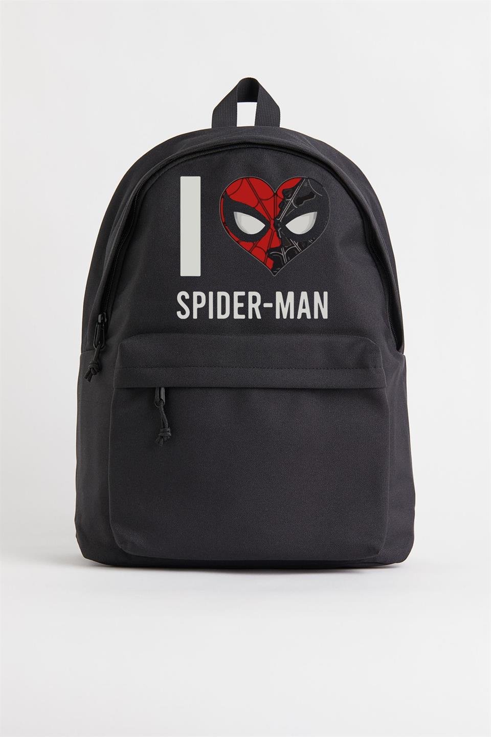 I Love Spider-Man Baskılı Unisex Sırt Çantası