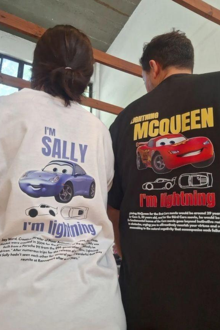 I'M SALLY & MCQUEEN Car Detail Oversize Unisex T-Shirt