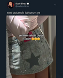 Star Luxy Diamond Taşlı Şort Etek