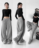 Street Flow Urban Çizgili Oversize Baggy Eşofman Altı
