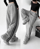 Street Flow Urban Çizgili Oversize Baggy Eşofman Altı