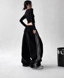 Street Flow Urban Çizgili Oversize Baggy Eşofman Altı