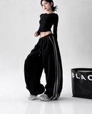 Street Flow Urban Çizgili Oversize Baggy Eşofman Altı