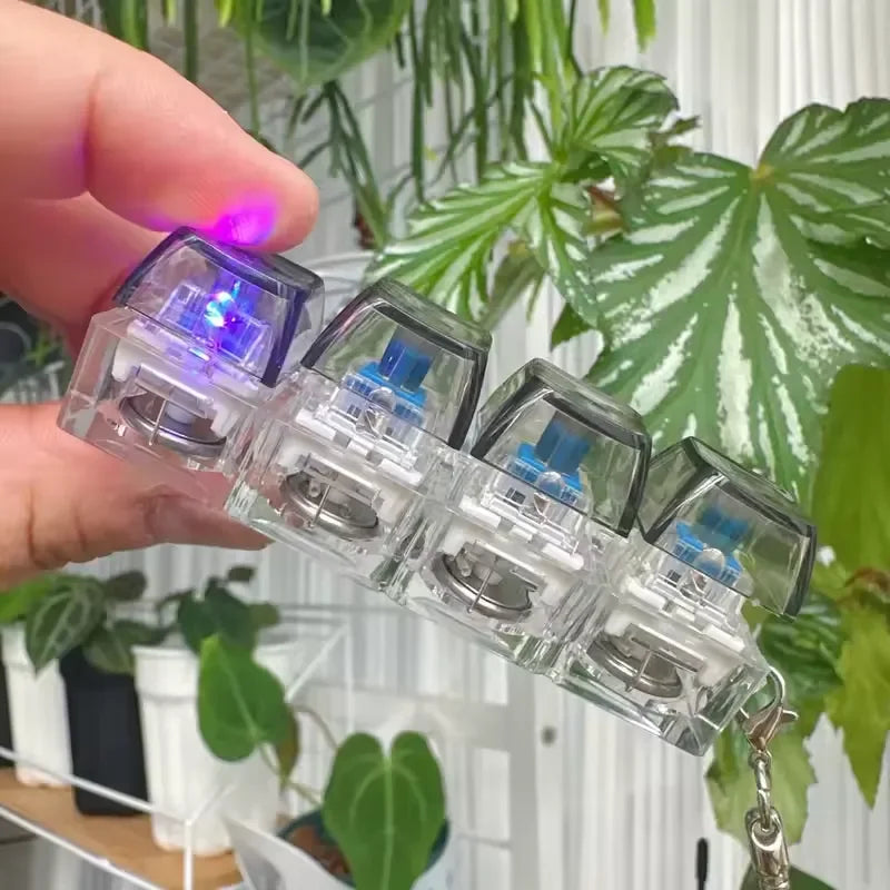 Crystal Clicker LED Keyboard Anahtarlık