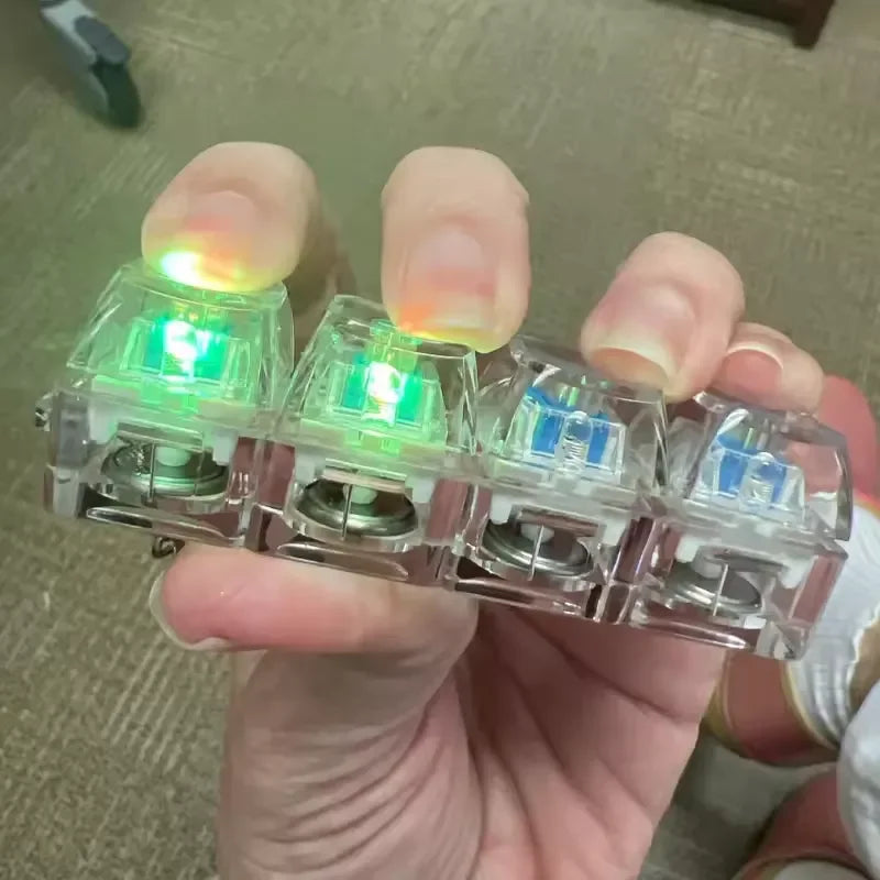 Crystal Clicker LED Keyboard Anahtarlık