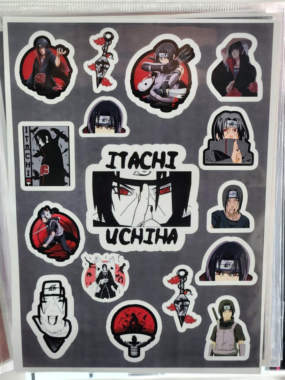 Itachi Baskılı Yapışkanlı Etiket