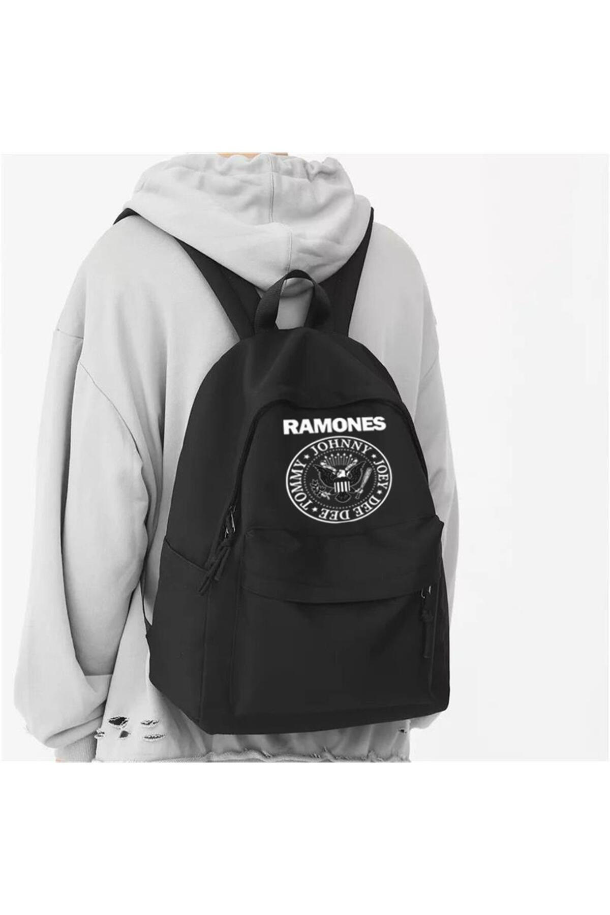 Joon Wear Ramones Baskılı Unisex Sırt Çantası