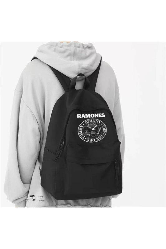 Joon Wear Ramones Baskılı Unisex Sırt Çantası