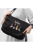 Joon Wear The Slayers Baskılı Unisex Siyah Postacı Çantası