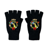 Ters Yüz Karakterler  Unisex Siyah Kesik Çift Eldiven