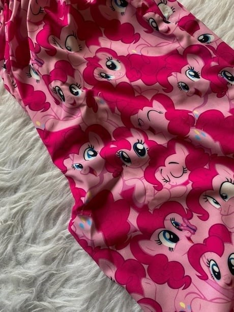 Kırmızı My Little Pony Pinkie Pie Desenli Alt Pijama
