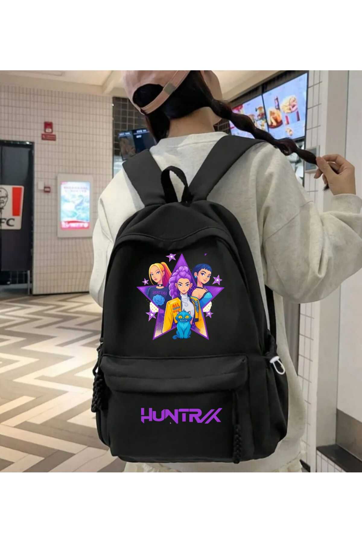 KPop Demon Hunters Detail Baskılı Okul, Dershane, Kurs Sırt Çantası