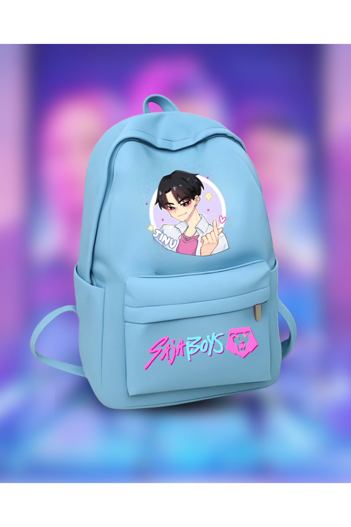 KPop Demon Hunters Saja Boy's Detail Baskılı Okul, Dershane, Kurs Sırt Çantası
